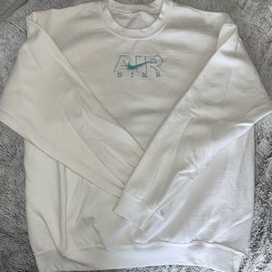 embroidered hoodie- NIKE AIR